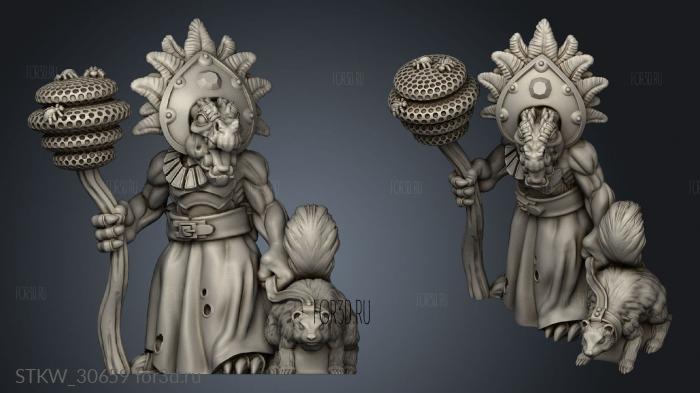 Shadow Druid stl model for CNC