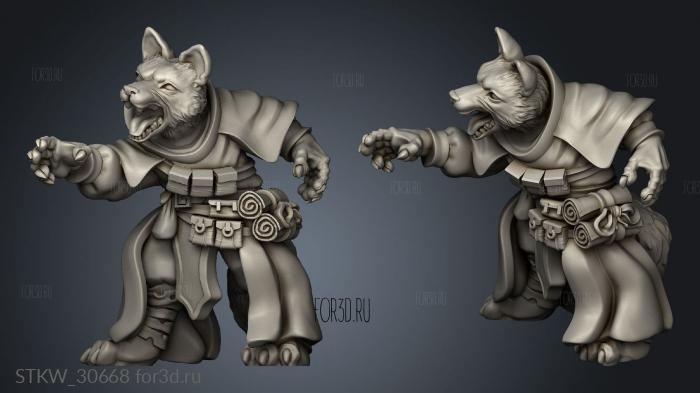 Shadow Fox Sorcerer stl model for CNC