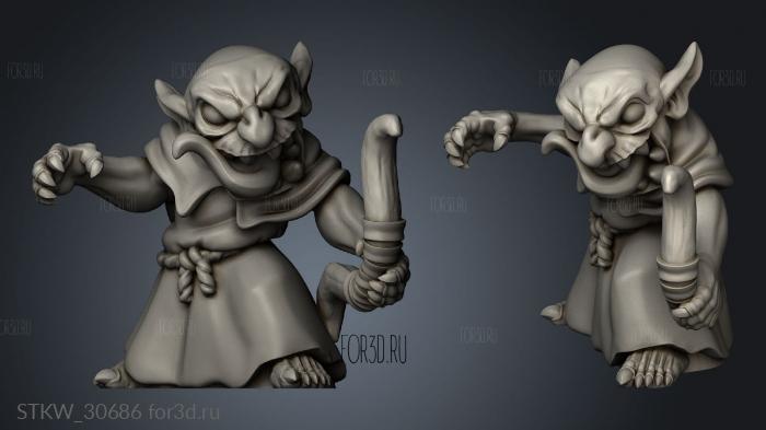 Shadow Luca Goblins Bows Bow stl model for CNC