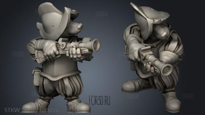 Shadow Luca Ranged Weapons Badgers Blunderbuss Badger stl model for CNC