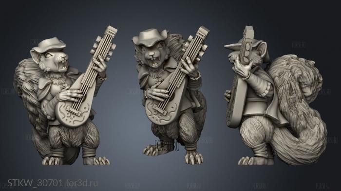 Shadow Nutkin Bard stl model for CNC