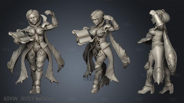 Dungeon Legends nigromante stl model for CNC