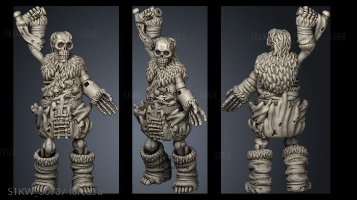 Dungeon Works Undead Rising Bone Hill Giant stl model for CNC