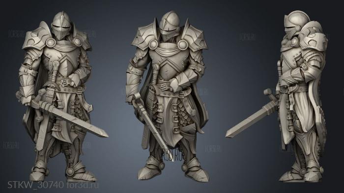 Dungeons Thamarya Blue Cape Guard stl model for CNC