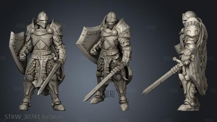 Dungeons Thamarya Blue Cape Guard stl model for CNC