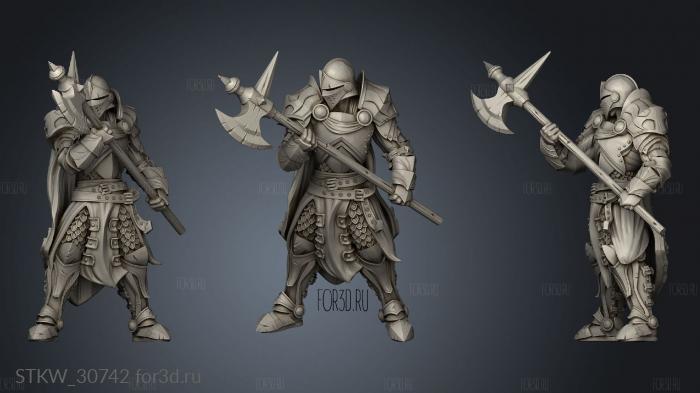 Dungeons Thamarya Blue Cape Guard stl model for CNC