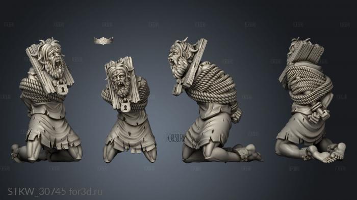 Dungeons Thamarya Prisoners Prisoner stl model for CNC