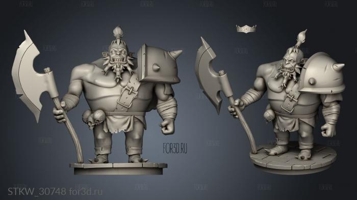 Durork axe stl model for CNC