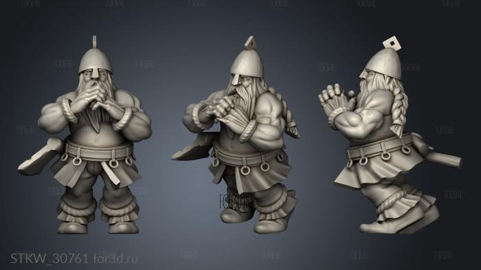 DWARF ARTILLERY CREW stl model for CNC