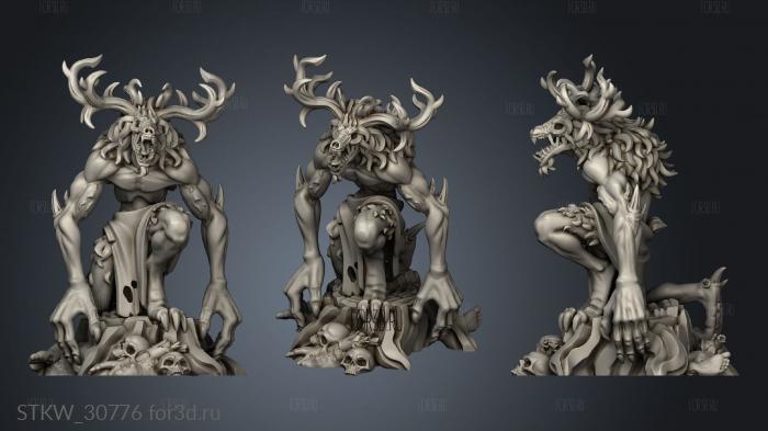 Dwarf Dark Forest Drunken DF Wendigo stl model for CNC