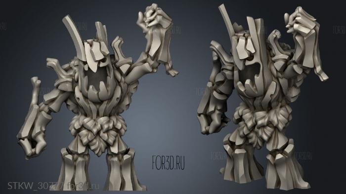 Dwarf Dark Forest Drunken Little ent trent stl model for CNC