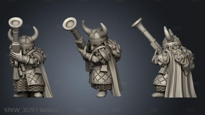 Dwarf Female Rifle Dwarven stl model for CNC