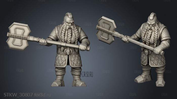 dwarf for rumin cragguard stl model for CNC