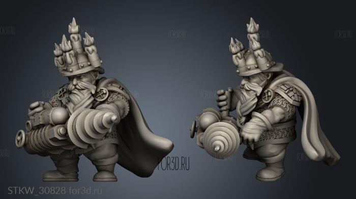 Dwarf Miners Hero stl model for CNC