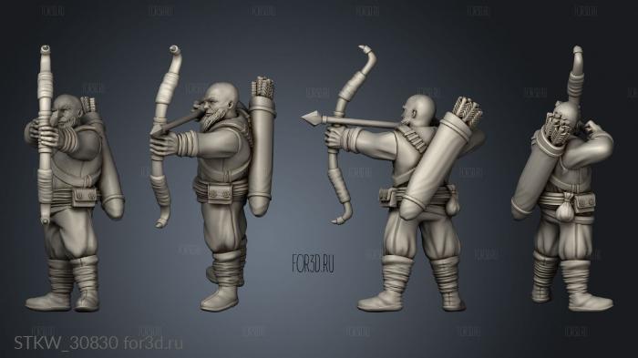 Dwarf Miners Kossak stl model for CNC