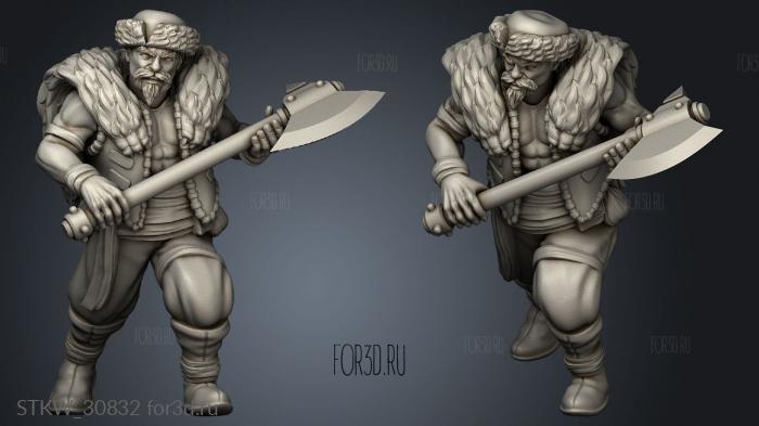 Dwarf Miners Kossak stl model for CNC