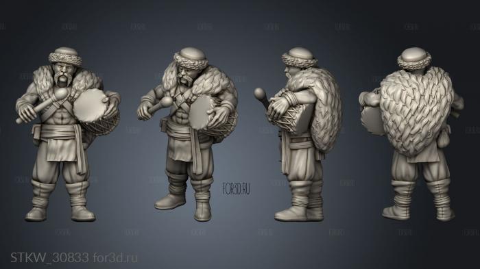 Dwarf Miners Kossak stl model for CNC