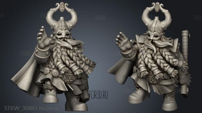 DWARF SEA LORD stl model for CNC