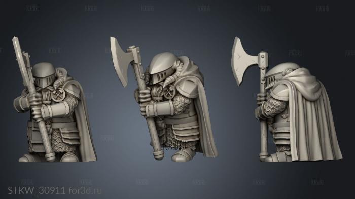 Dwarf Units Great Axe stl model for CNC