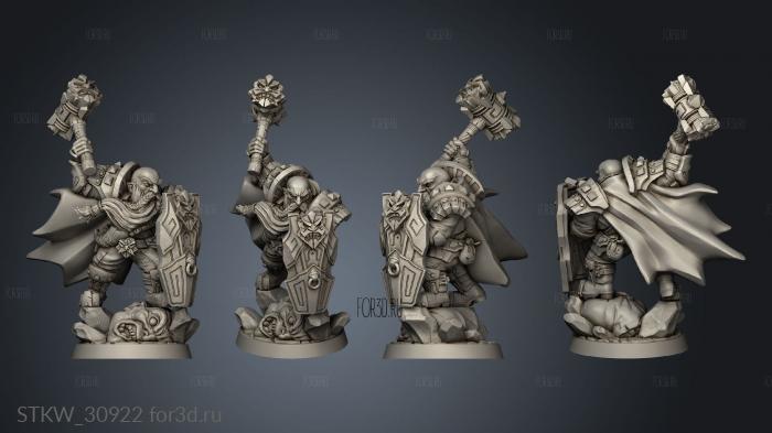 Dwarven Defenders Alvar Giantyer stl model for CNC