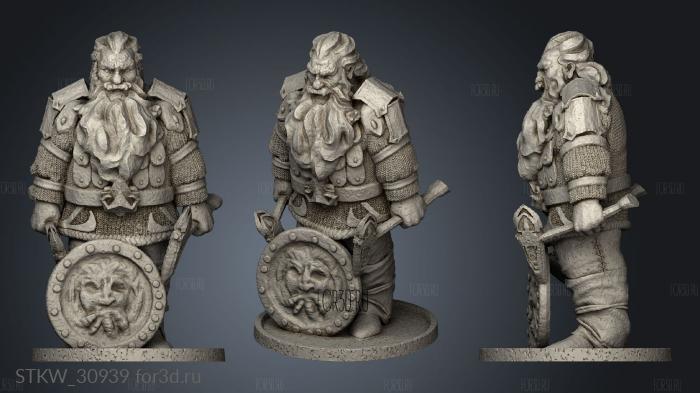 Dwarven Holds Cleggs Arena Statue Kuttargg stl model for CNC