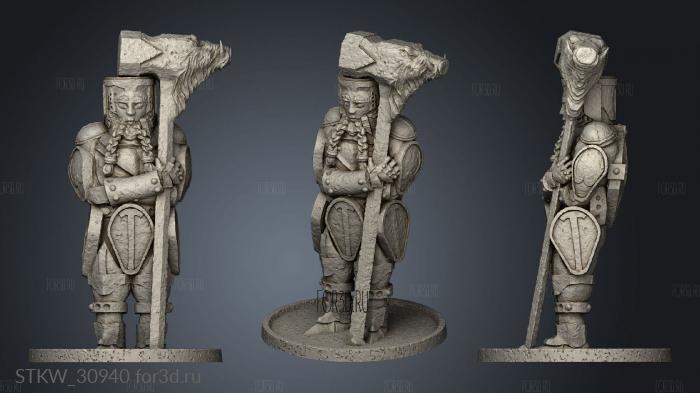 Dwarven Holds Cleggs Arena Statuelan Torr son stl model for CNC