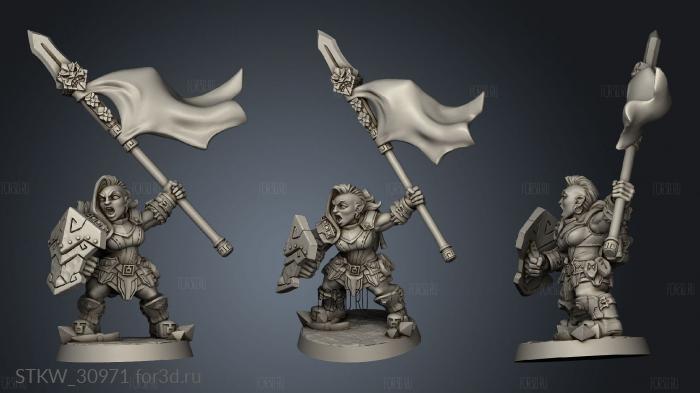 Dwarven Dwarf Oathbreaker Shield stl model for CNC