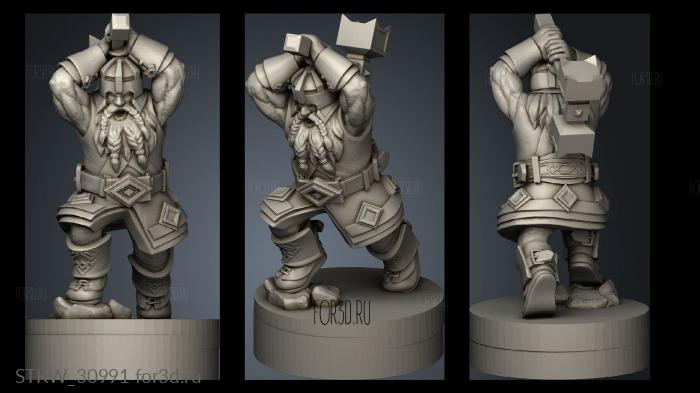 Dwarves stl model for CNC