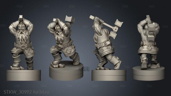 Dwarves stl model for CNC