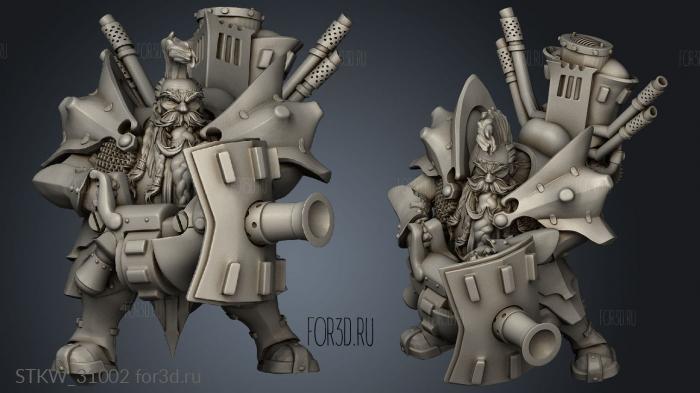 Dwarves Troops Chromium Crusher stl model for CNC