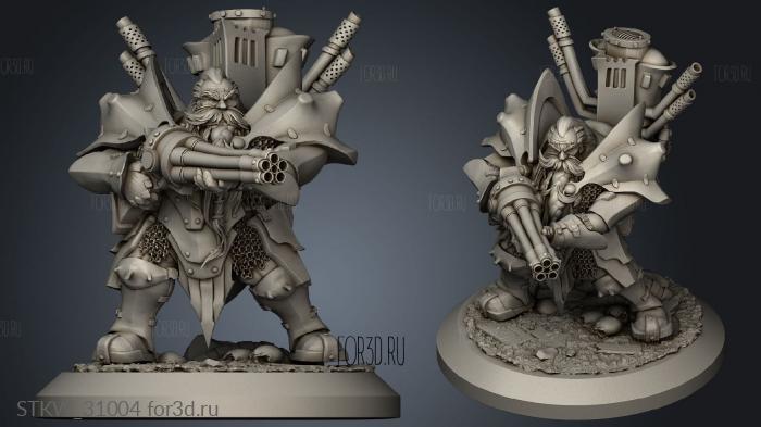 Dwarves Troops Chromium Crusher stl model for CNC