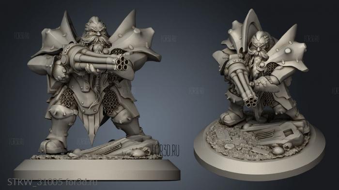 Dwarves Troops Chromium Crusher stl model for CNC