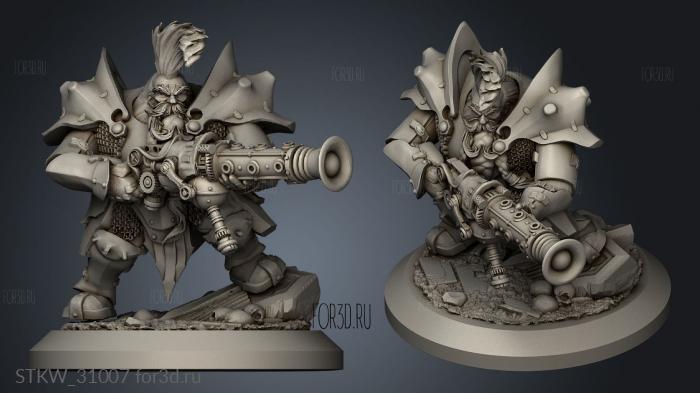 Dwarves Troops Chromium Crusher stl model for CNC