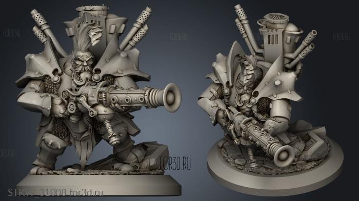 Dwarves Troops Chromium Crusher stl model for CNC