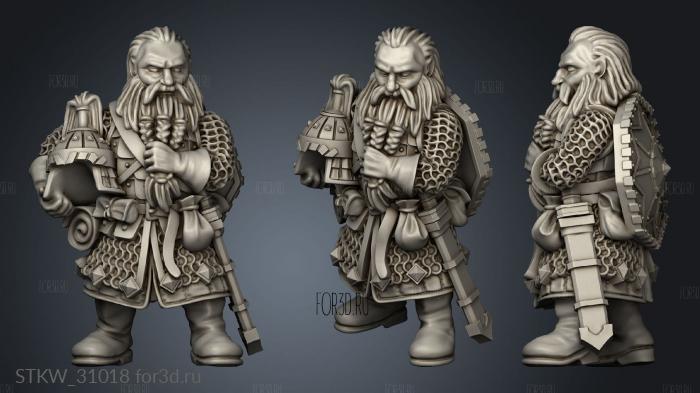 Dwarves Dwarf Brothers Borgir stl model for CNC