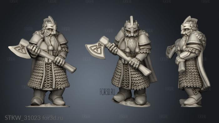 Dwarves Dwarf Male stl model for CNC