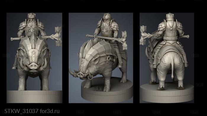 Dwarves elite stl model for CNC