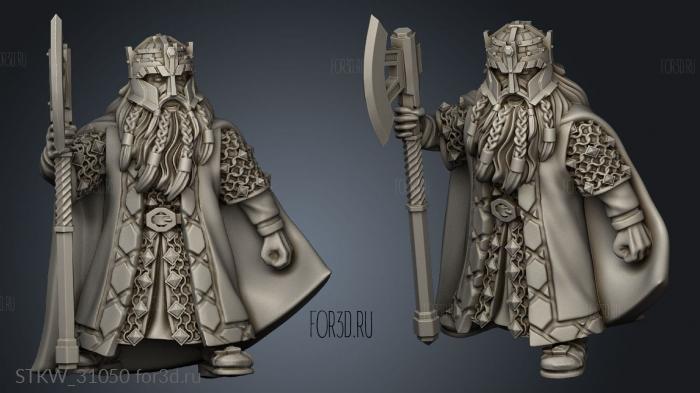 Dwarves king hildinger gemwearer lord the sapphire ridges stl model for CNC