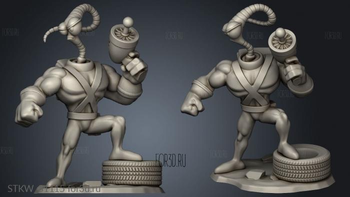 Earthworm Jim Chibi Comunidad stl model for CNC