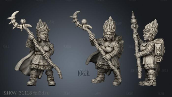 hephaestia gnome artificer stl model for CNC