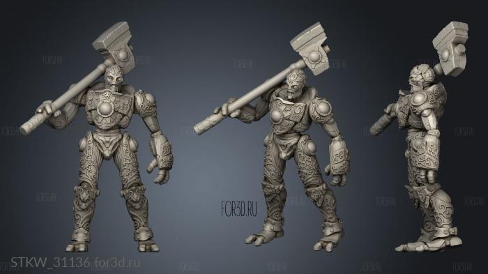 warforged fighter talos 3d stl модель для ЧПУ