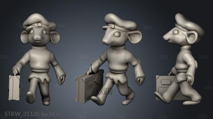 Edge Mice Tribe Boy stl model for CNC