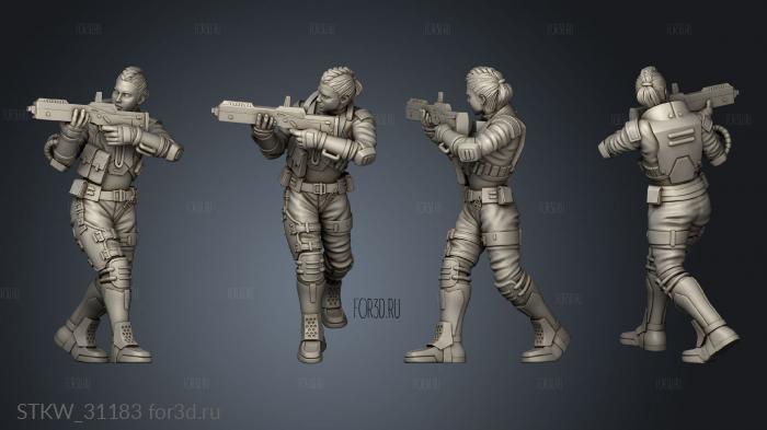 female agent stl model for CNC