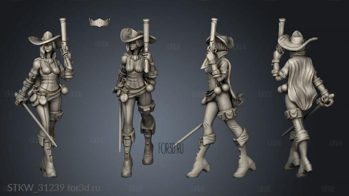 Elena the Duelist stl model for CNC