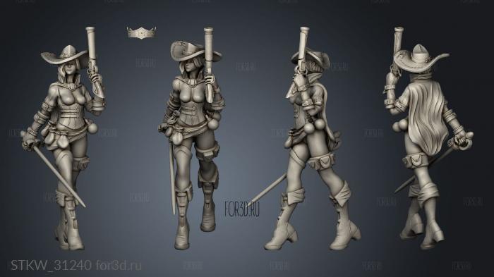 Elena the Duelist Nude stl model for CNC