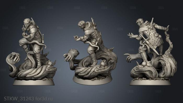 Elf Arcane Trickster stl model for CNC