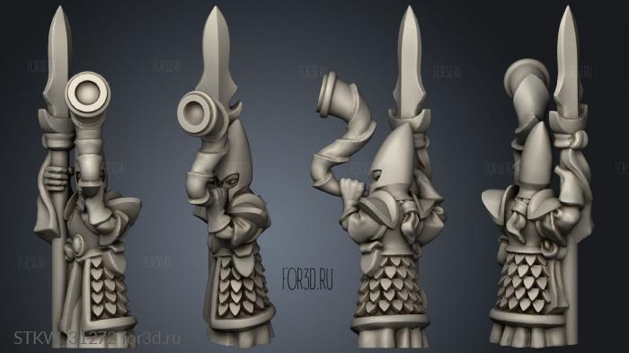 elf spears musician stl model for CNC