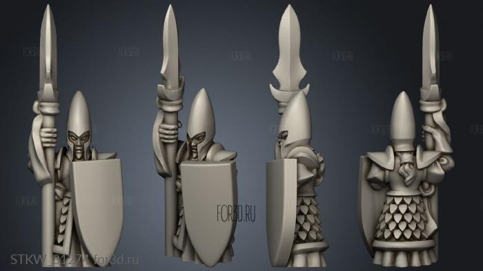 elf spears stl model for CNC