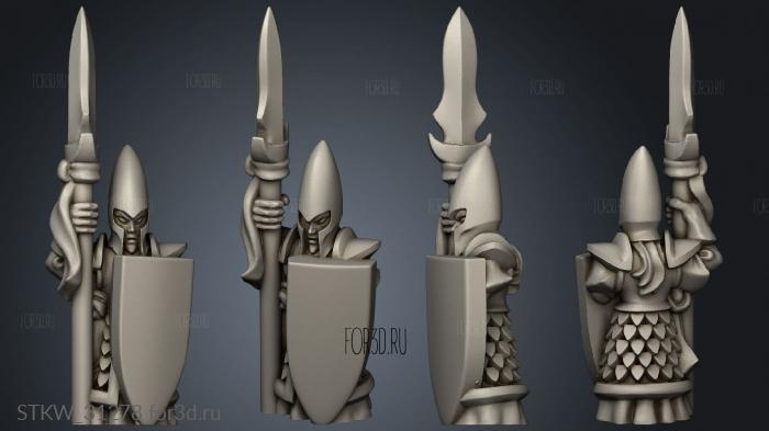 elf spears stl model for CNC