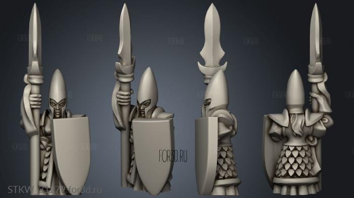 elf spears stl model for CNC